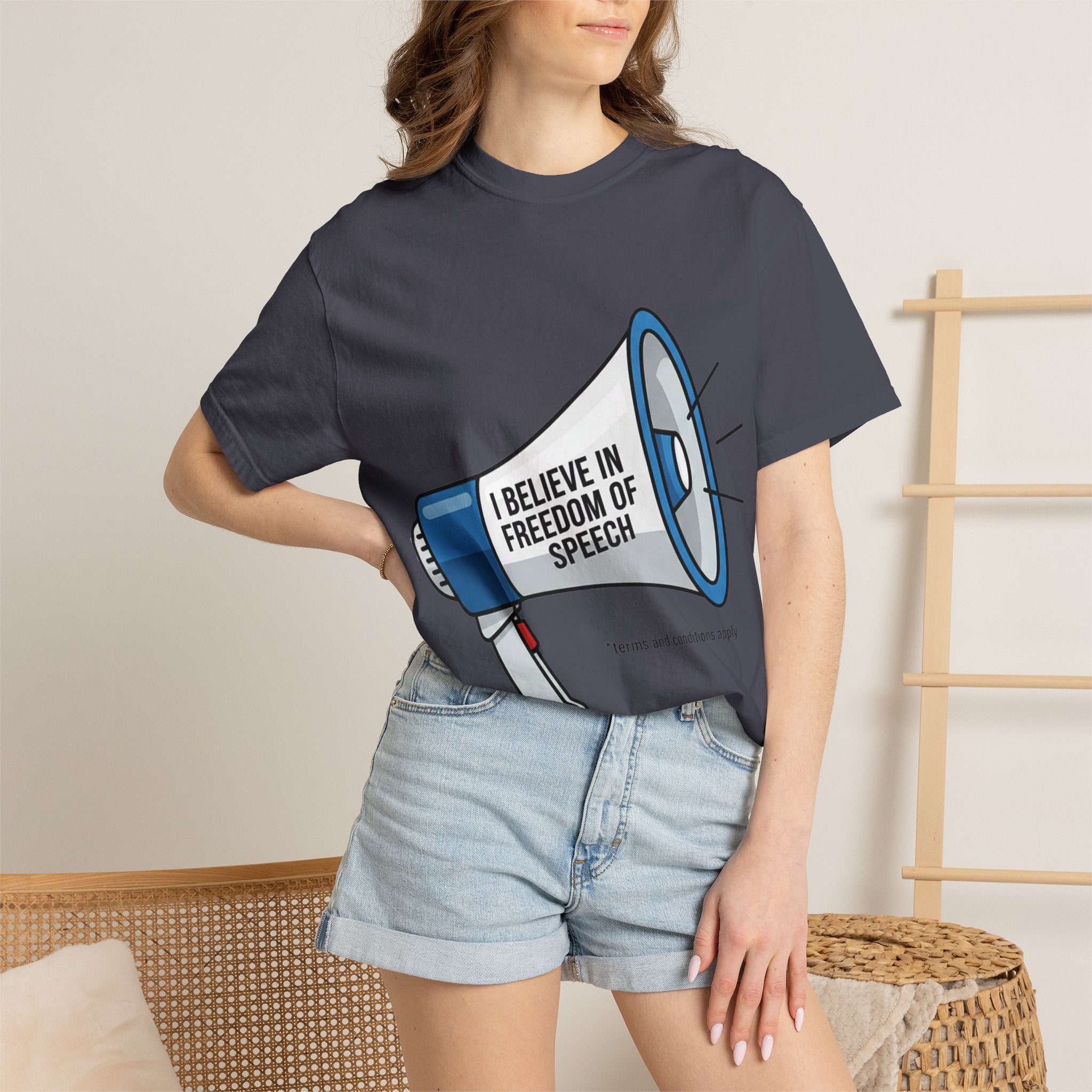 "Freedom of Speech" Unisex Garment-Dyed T-shirt