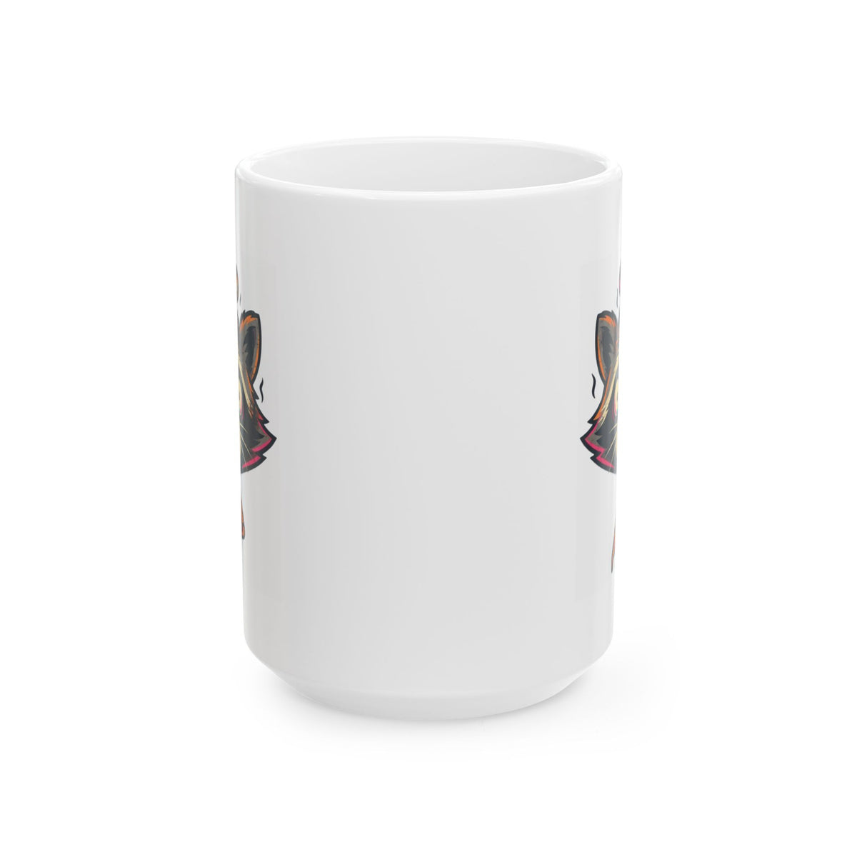 "Frozen Pizza in a Hot Oven" White Ceramic Mug — Graphic