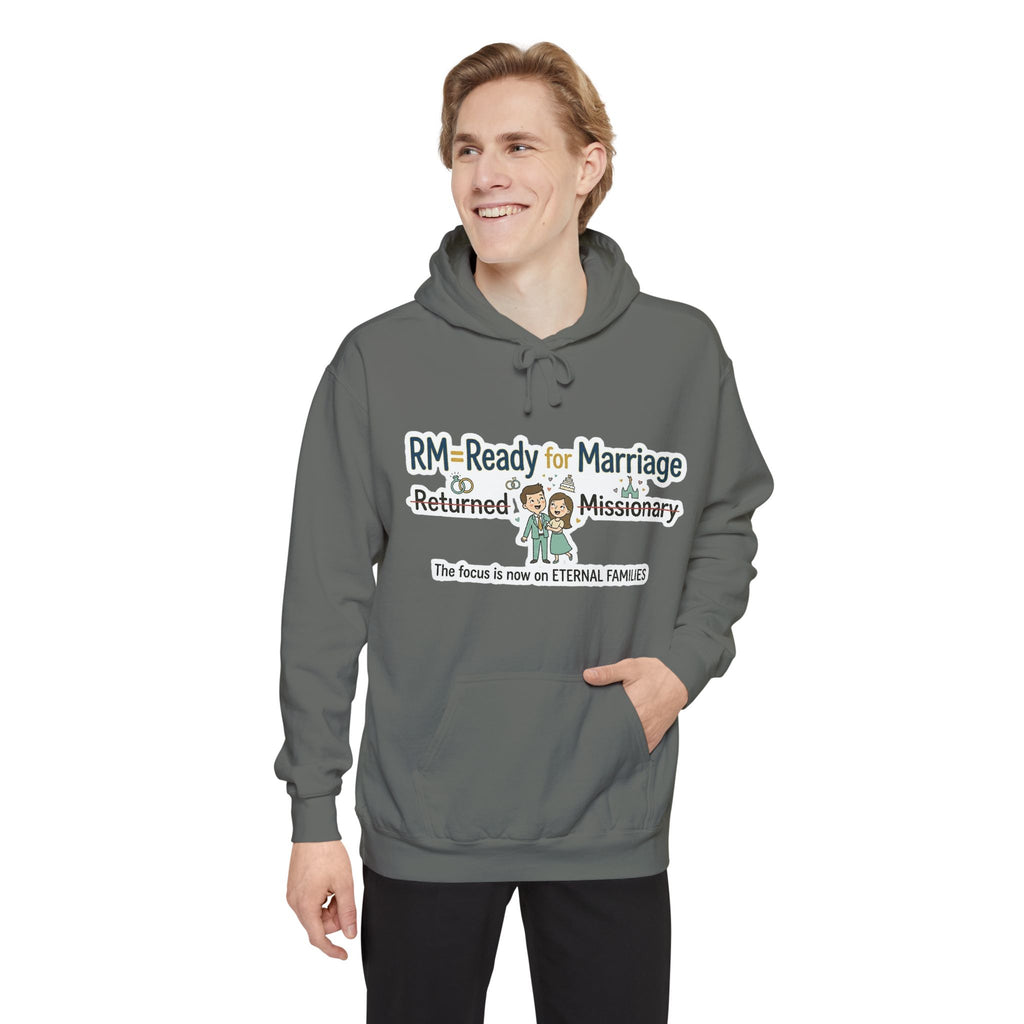 RM: Ready for Marriage (Probably Not) | Garment-Dyed Hoodie — AttitudeShirts