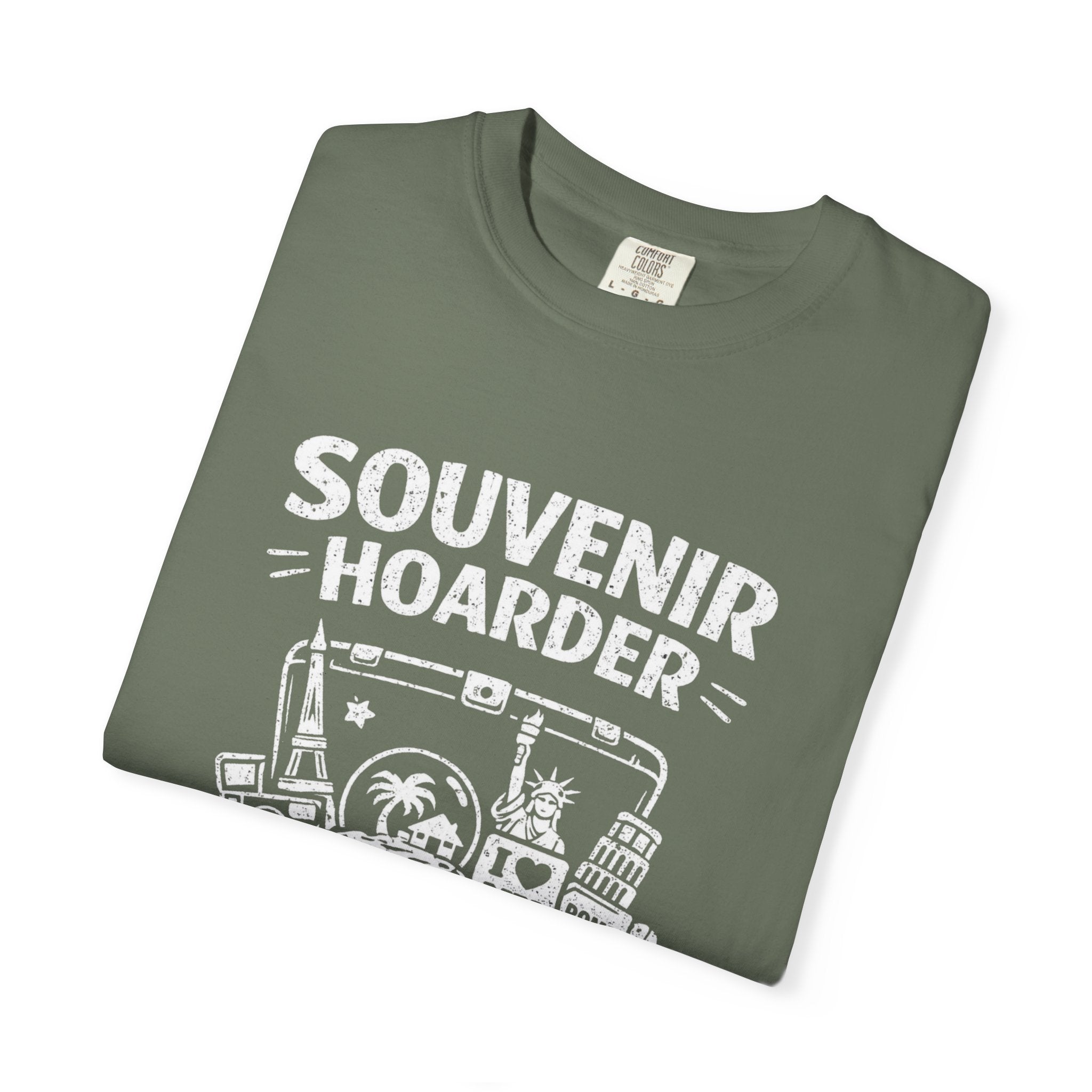 "Souvenir Hoarder" Unisex Garment-Dyed T-shirt