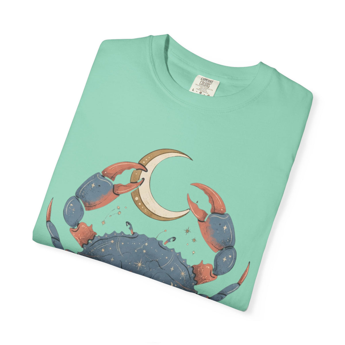 "Cancer The Moon Child Crab" Unisex Garment-Dyed Tee