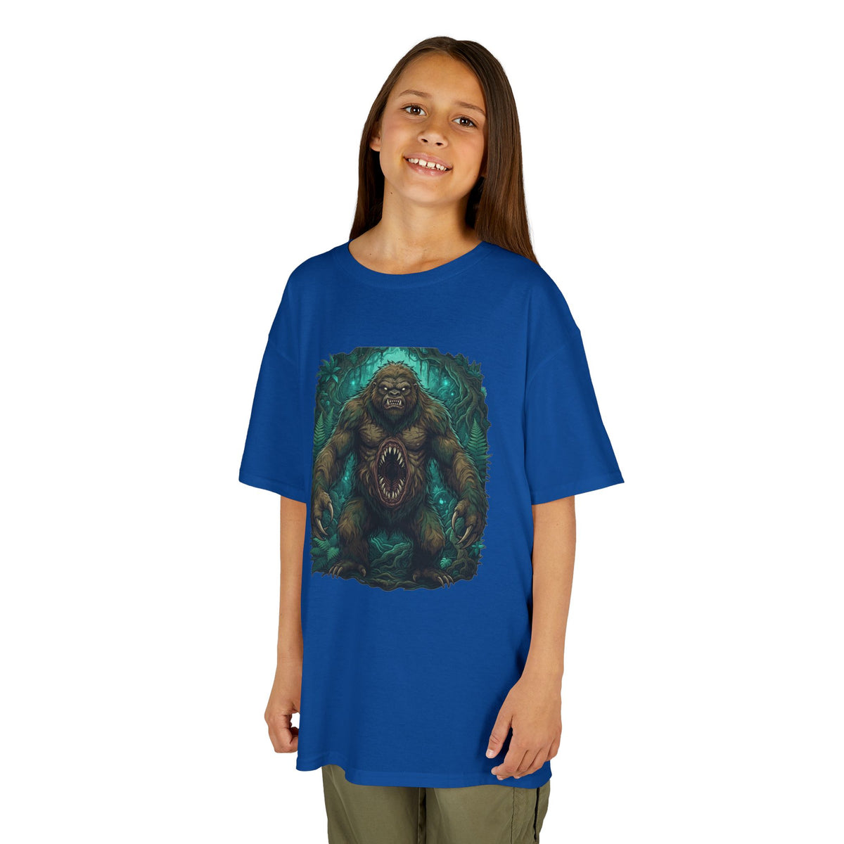 Color: Royal | Mapinguari (Amazon Rainforest) Kids Tee