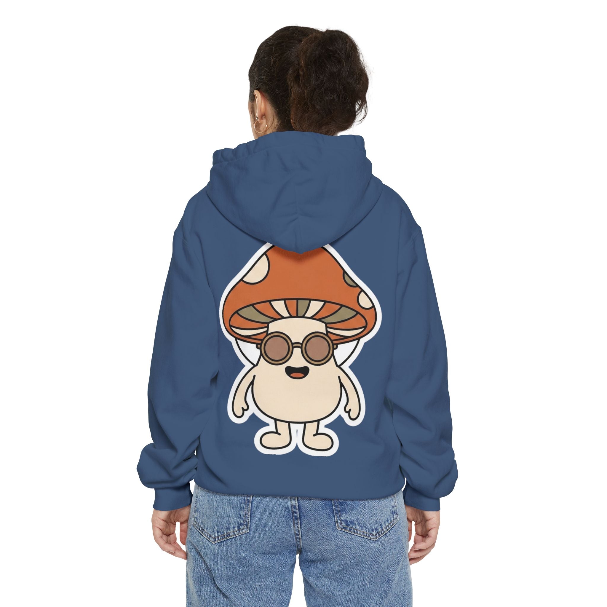 "Shroom Man" Garment-Dyed Hoodie