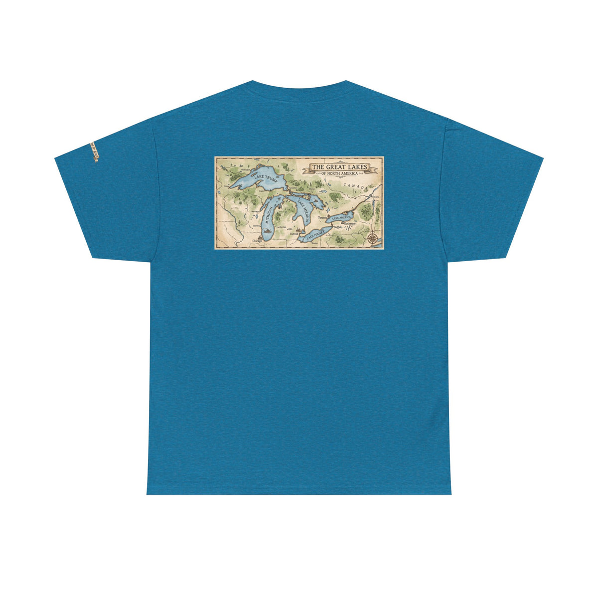 Color: Antique Sapphire | 51st State Great Lakes Premium Graphic Tee