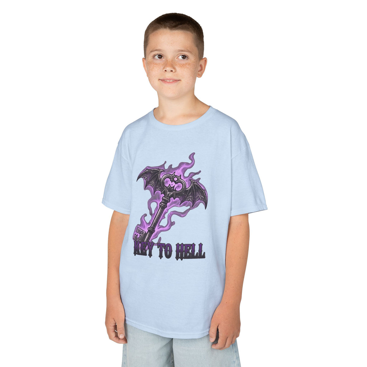 Color: Light Blue | Skeleton Key Kids Tee