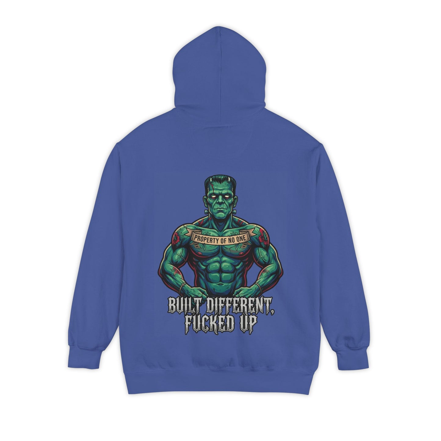"Built Different" Garment-Dyed Hoodie