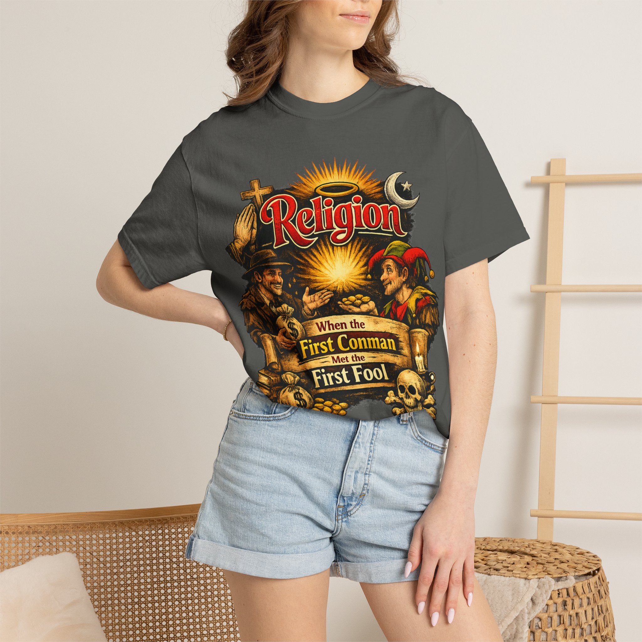 "The Original Transaction" Unisex Garment-Dyed T-shirt