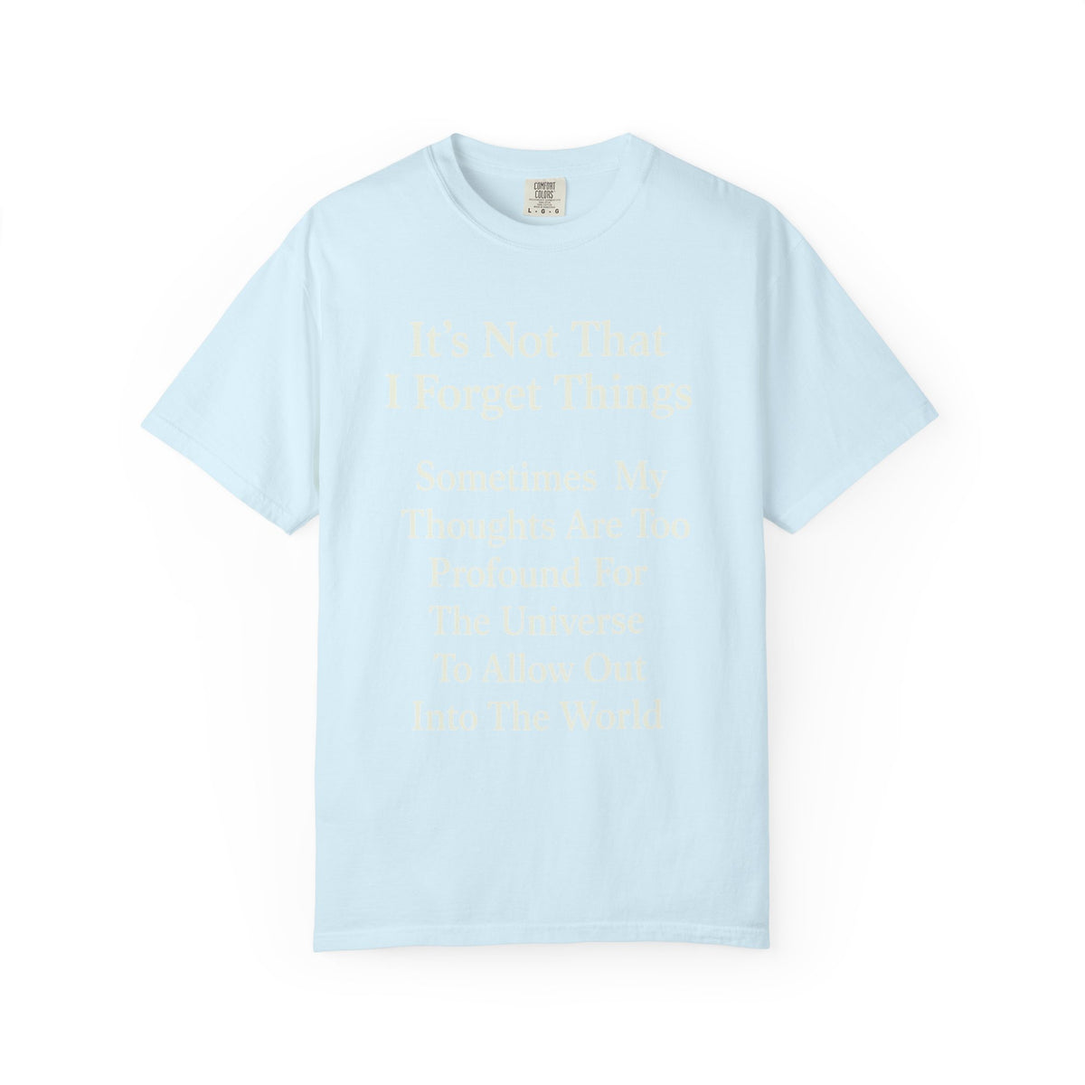 Color: Chambray | Profound Thoughts 6 Unisex Garment-Dyed T-shirt
