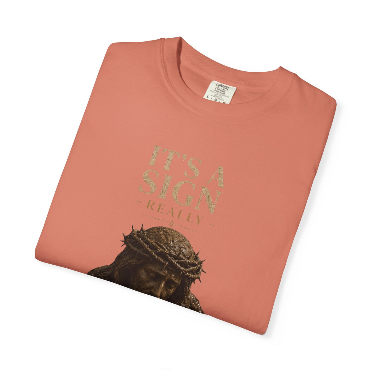 "Good Book Series It's a Sign - Really" Unisex Garment-Dyed Tee