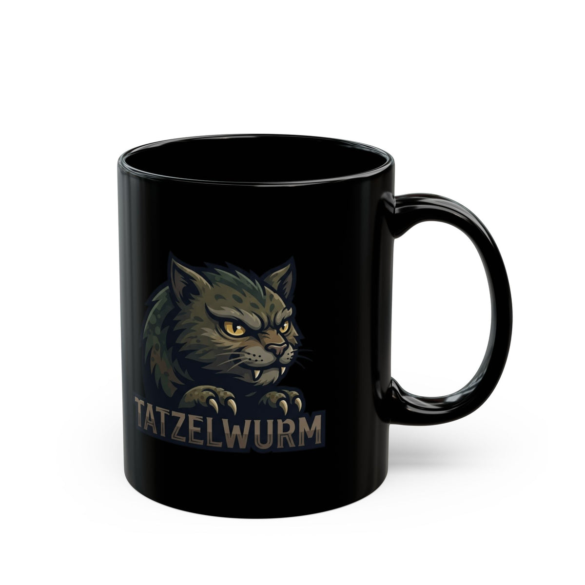 "Tatzelwurm (Alpine Europe)" Black Ceramic Mug — Graphic