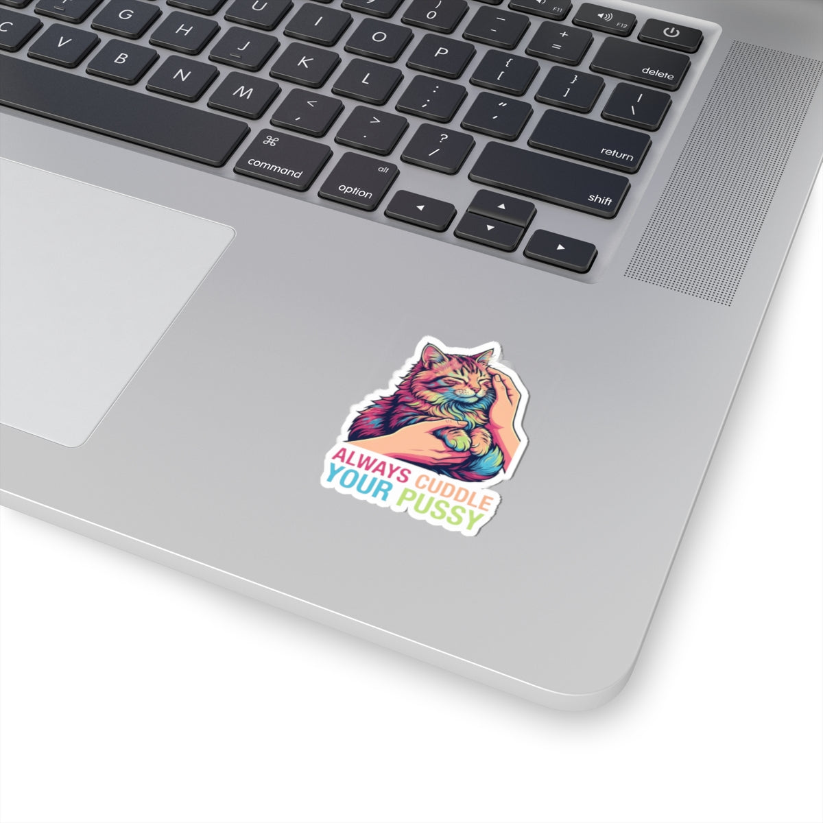 "Always Cuddle Your Pussy" Sticker — Main