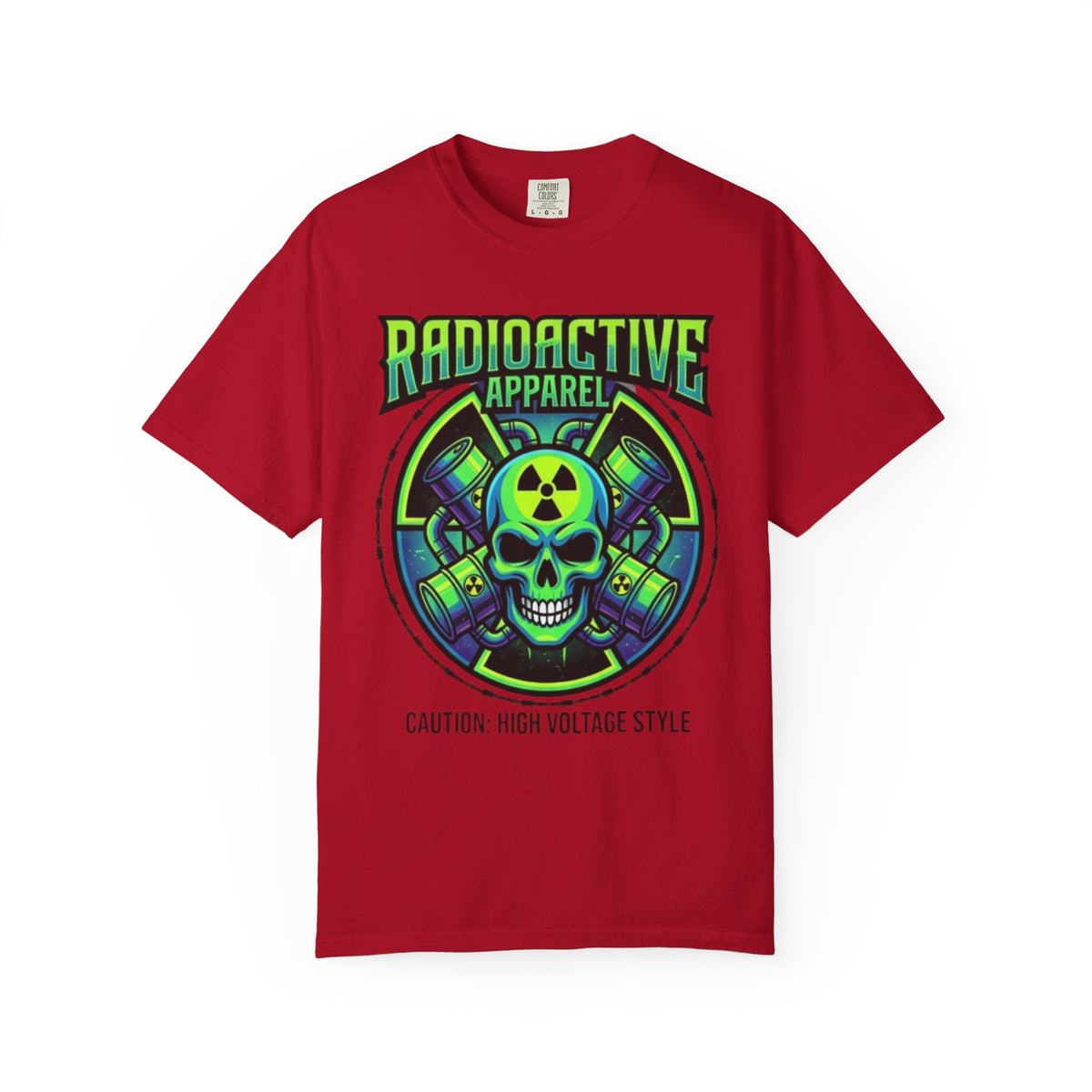 Color: Red | Radioactive Apparel Unisex Garment-Dyed Tee