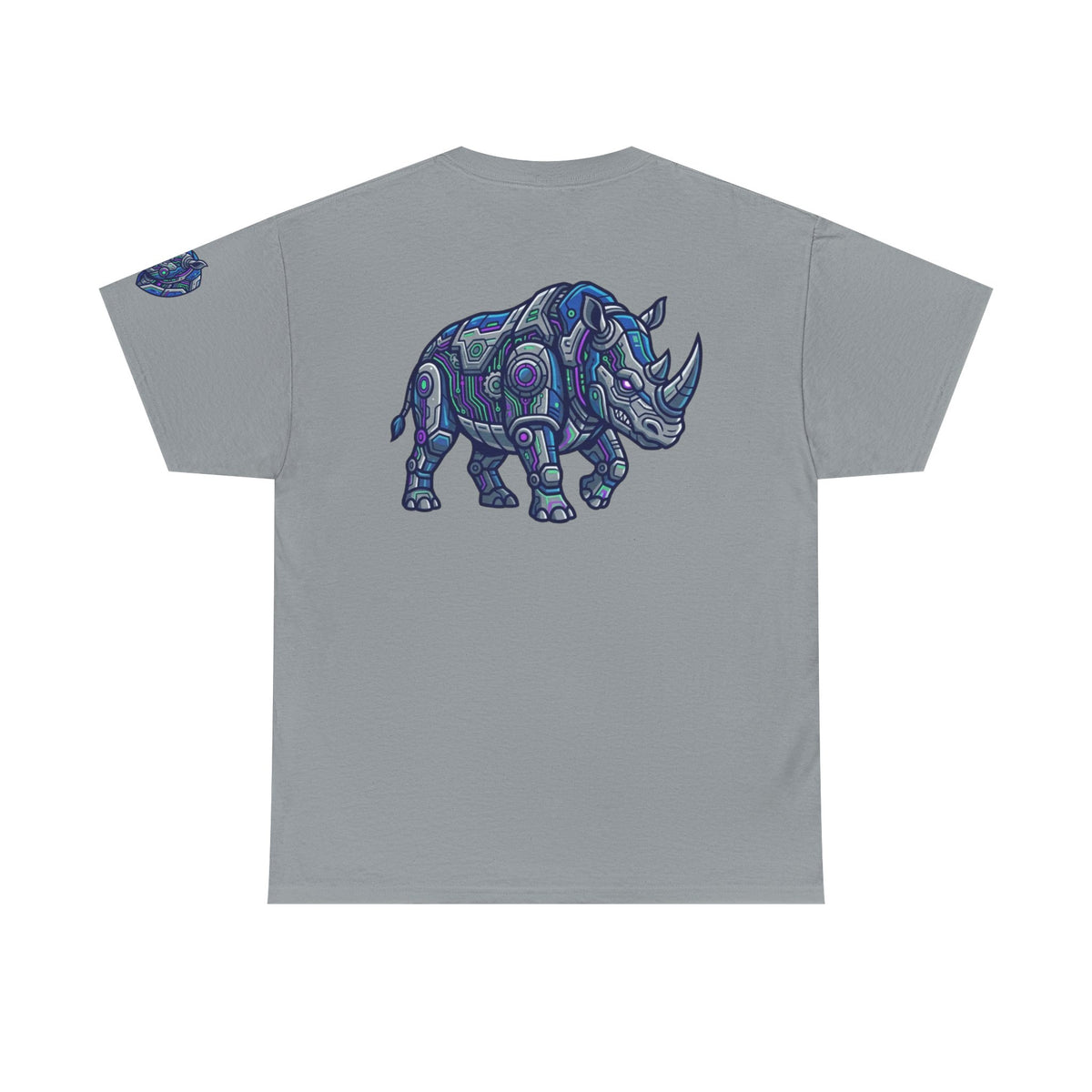 Color: Gravel | Cyber Rhino Premium Graphic Tee