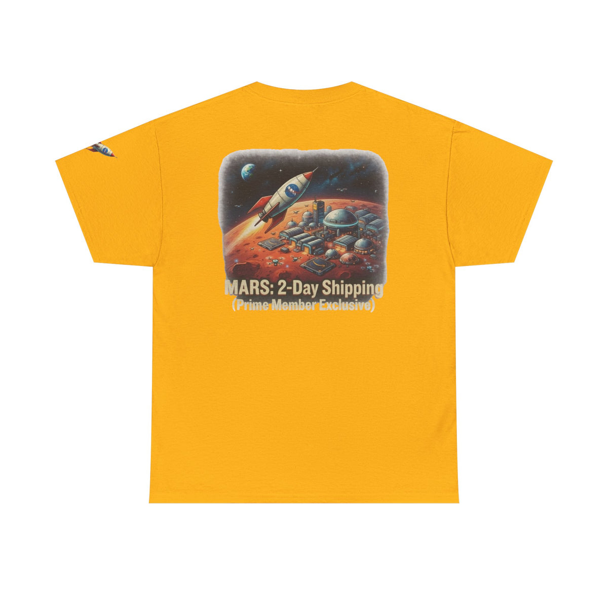 Color: Gold | Mars 2 Day Shipping Premium Graphic Tee