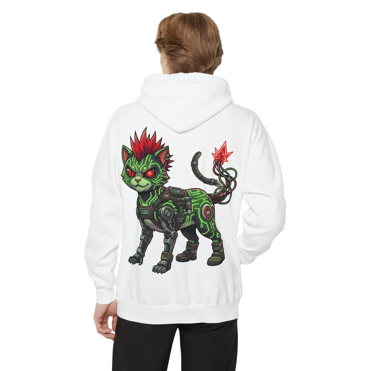 Color: White | Boots Garment-Dyed Hoodie