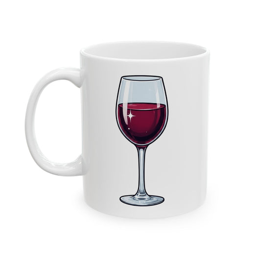 "Wine Expert" White Ceramic Mug — Graphic