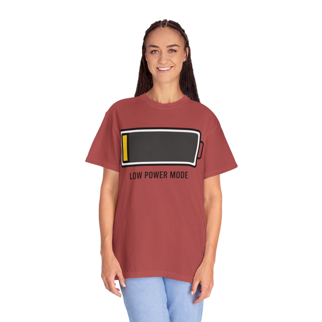 "Low Power Mode" Unisex Garment-Dyed Tee