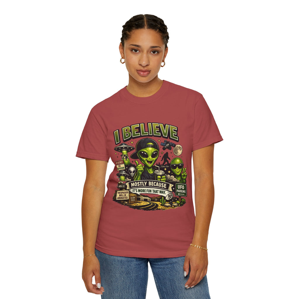 "I Believe" Unisex Garment-Dyed Tee