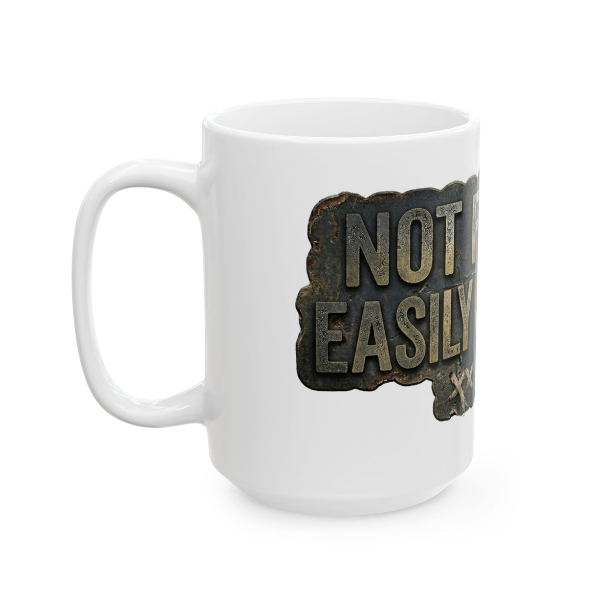 "Not for the Easily Offended" White Ceramic Mug