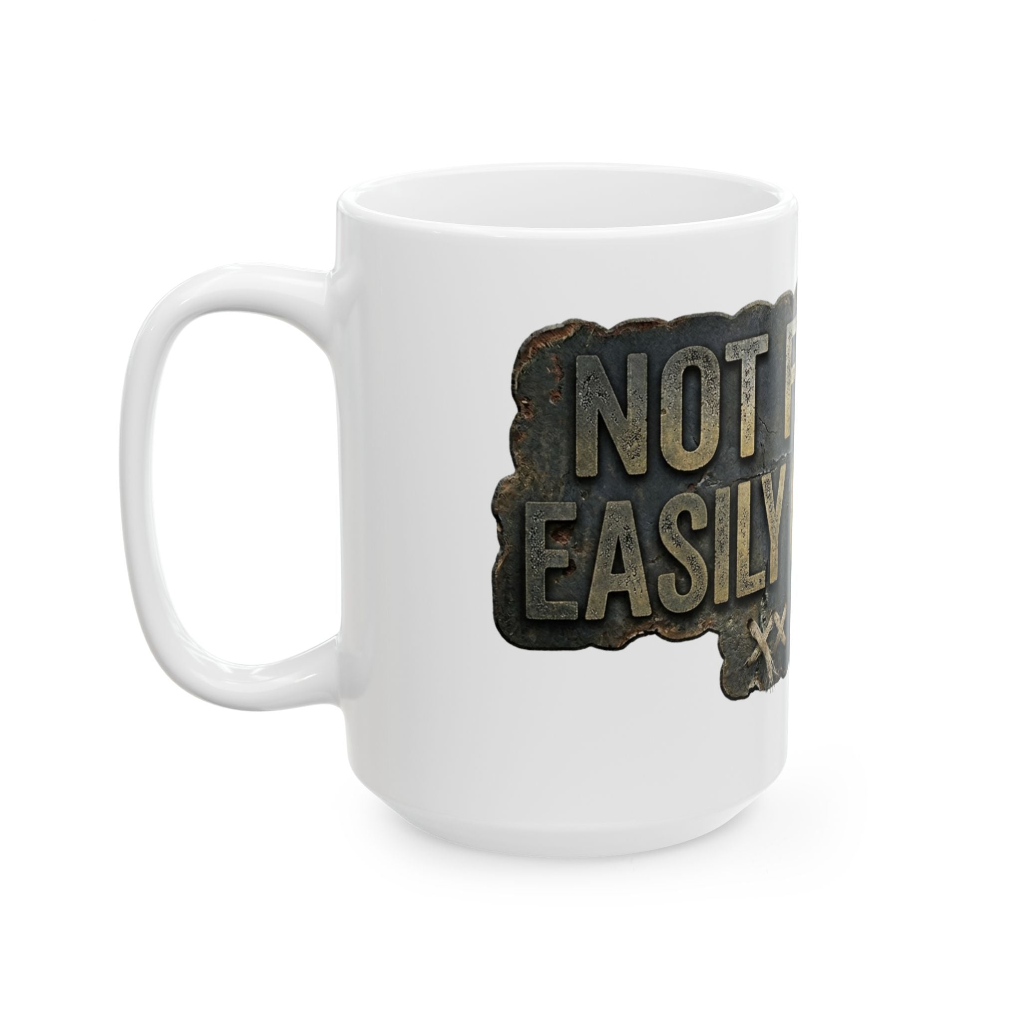 "Not for the Easily Offended" White Ceramic Mug