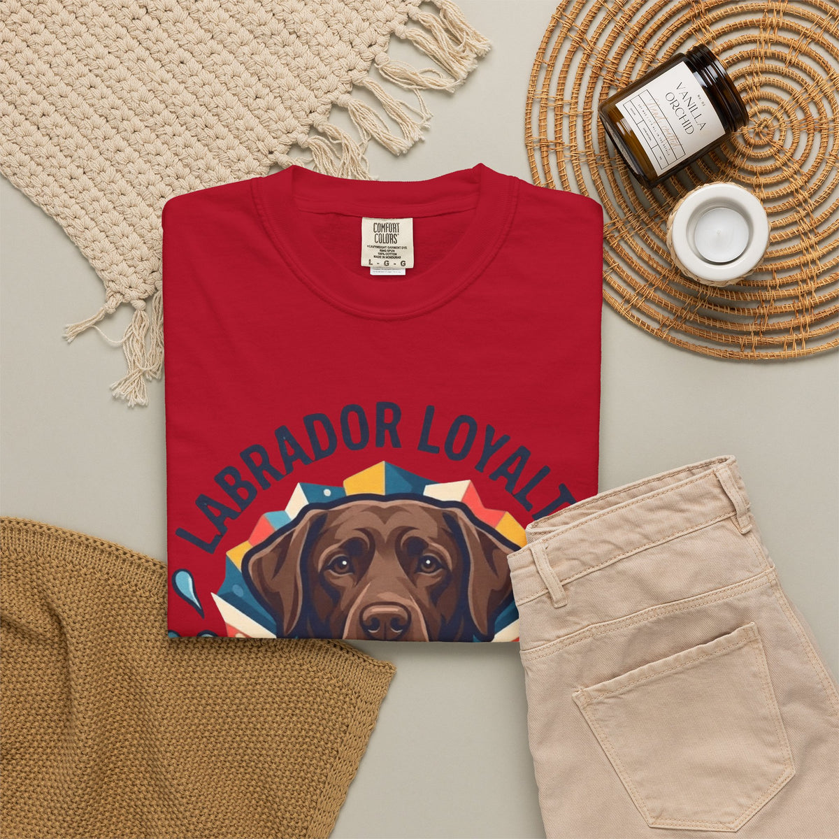 Labrador Loyalty Swim Fetch Unisex Garment-Dyed Tee