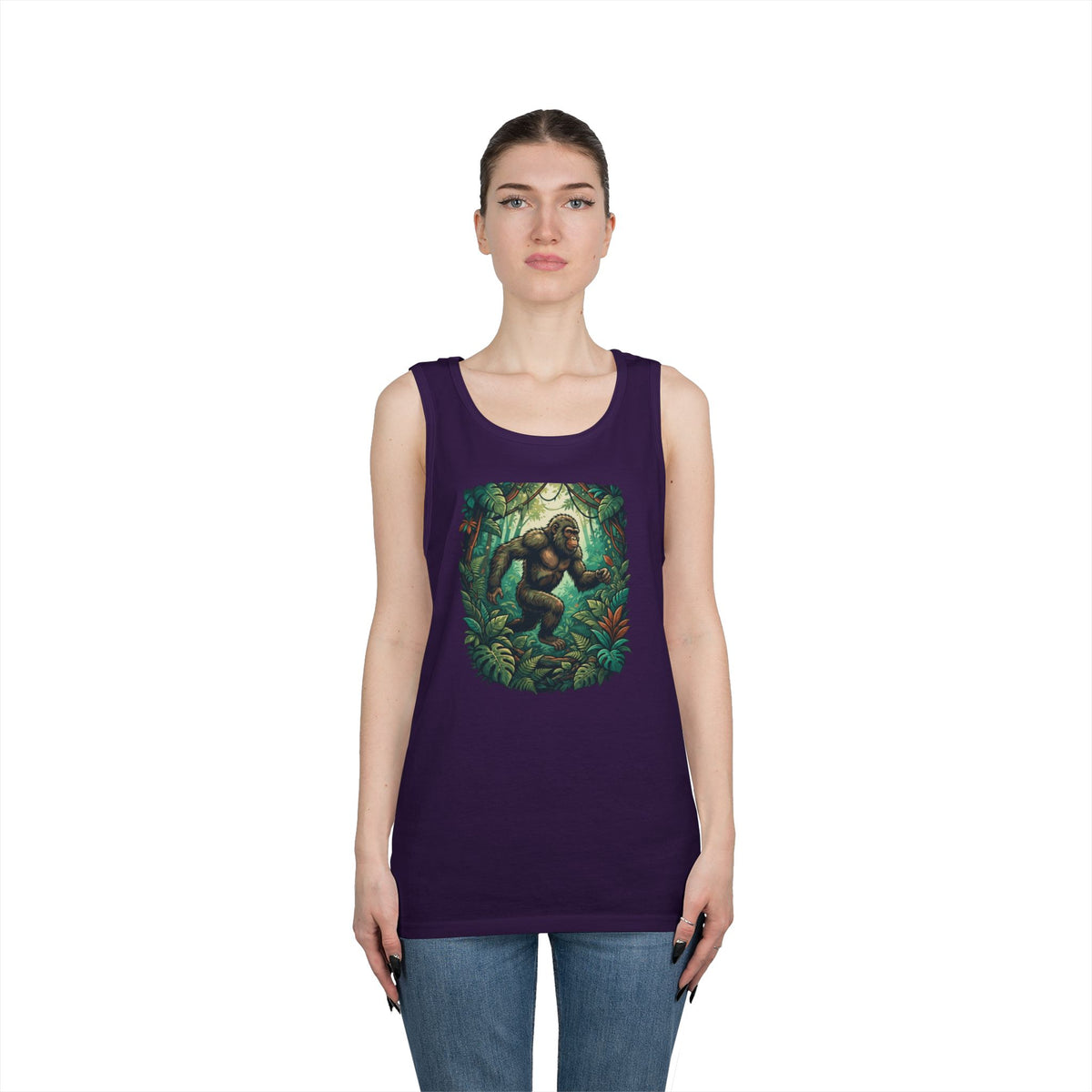 Color: Purple | The Bukit Timah Monkey Man (Singapore) Tank Top
