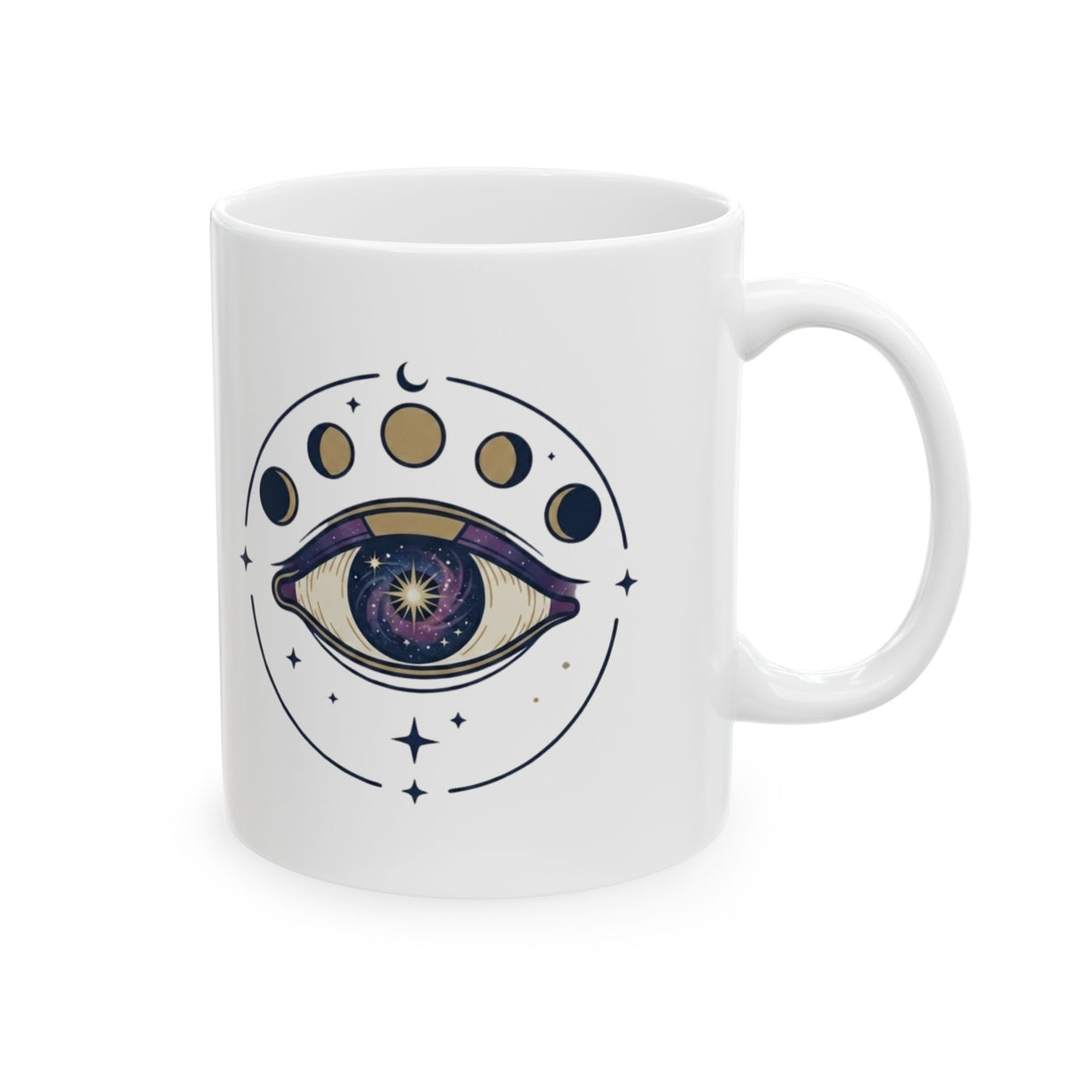 "Trust the Universe" White Ceramic Mug — Graphic
