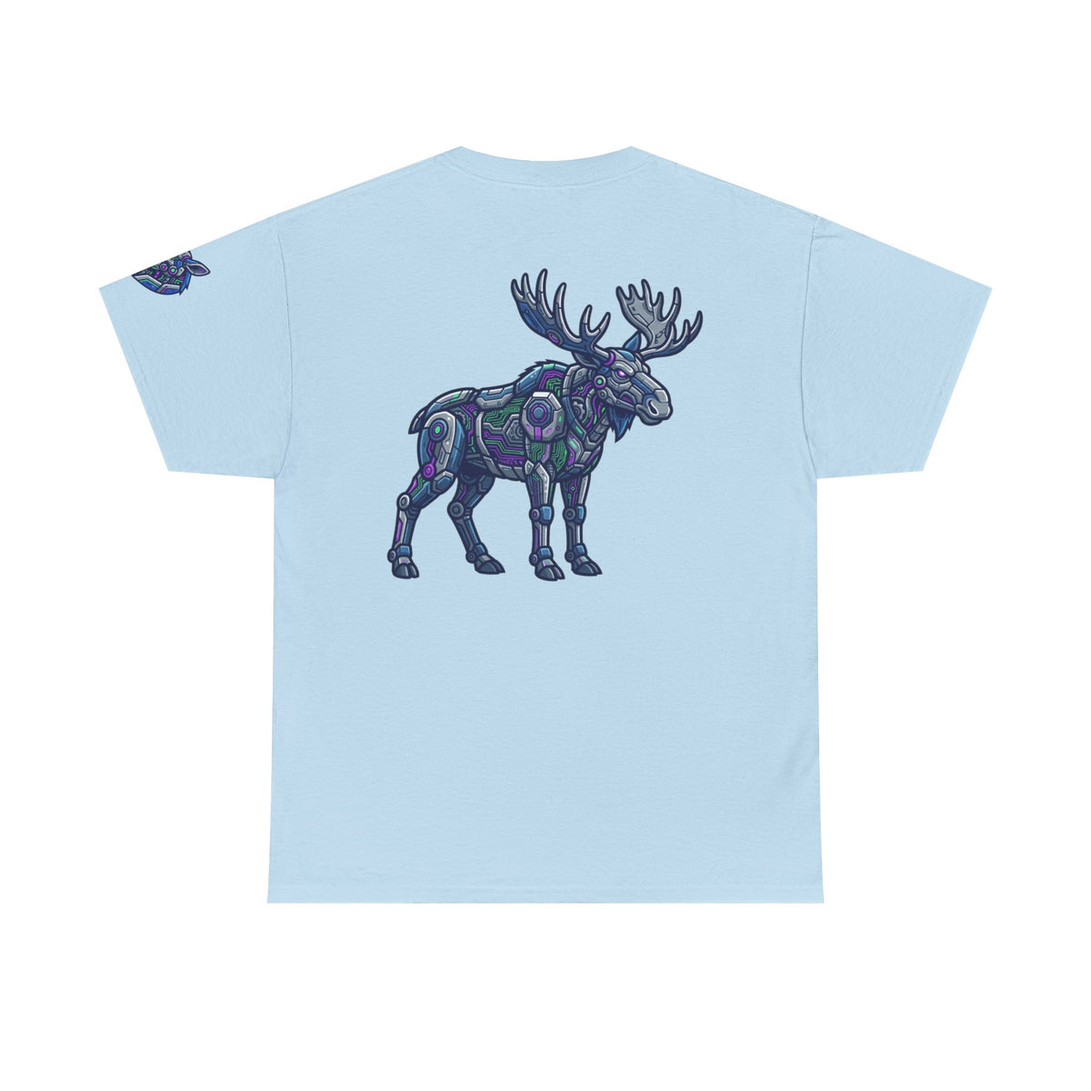 Color: Light Blue | Cyber Moose Premium Graphic Tee