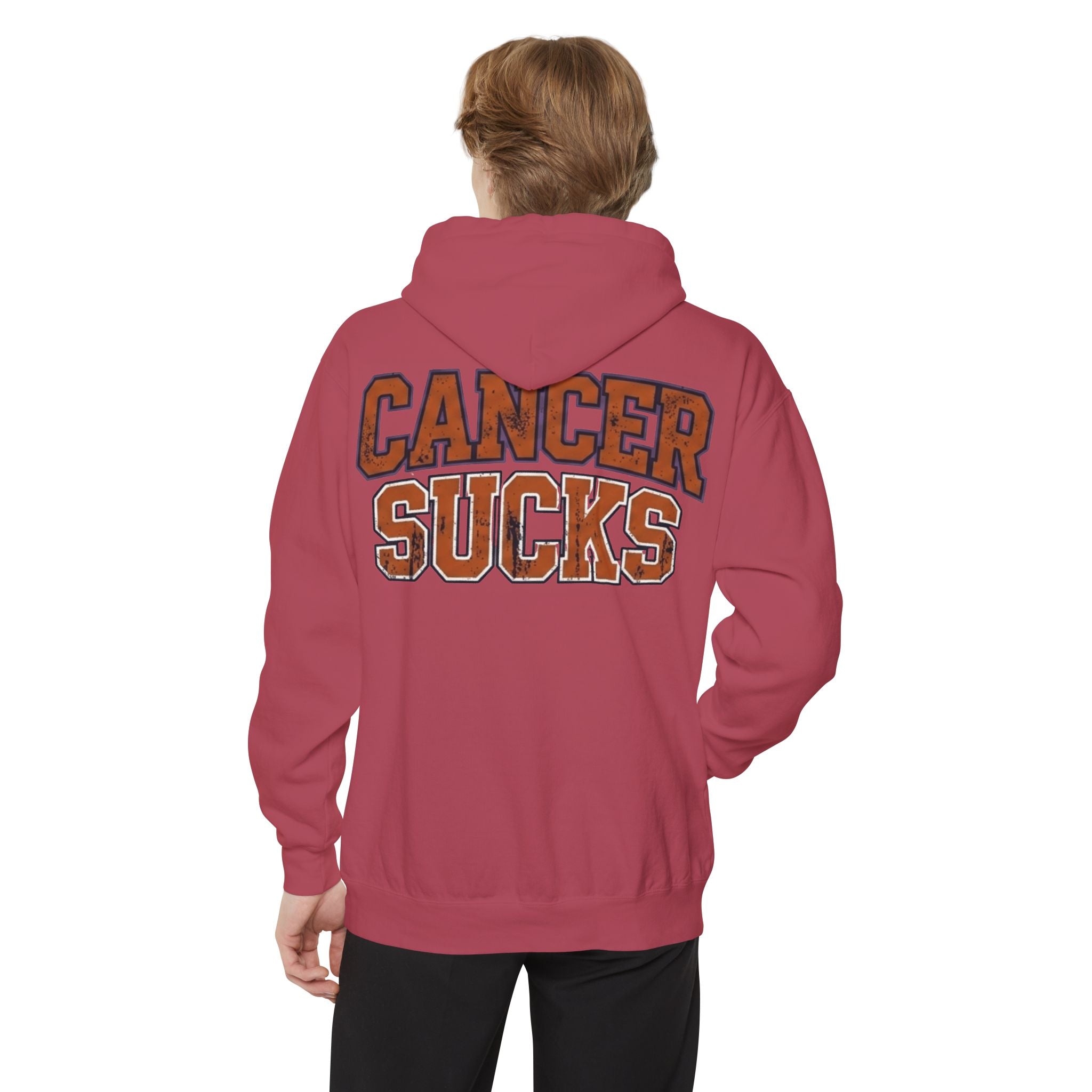 "Cancer Sucks" Garment-Dyed Hoodie