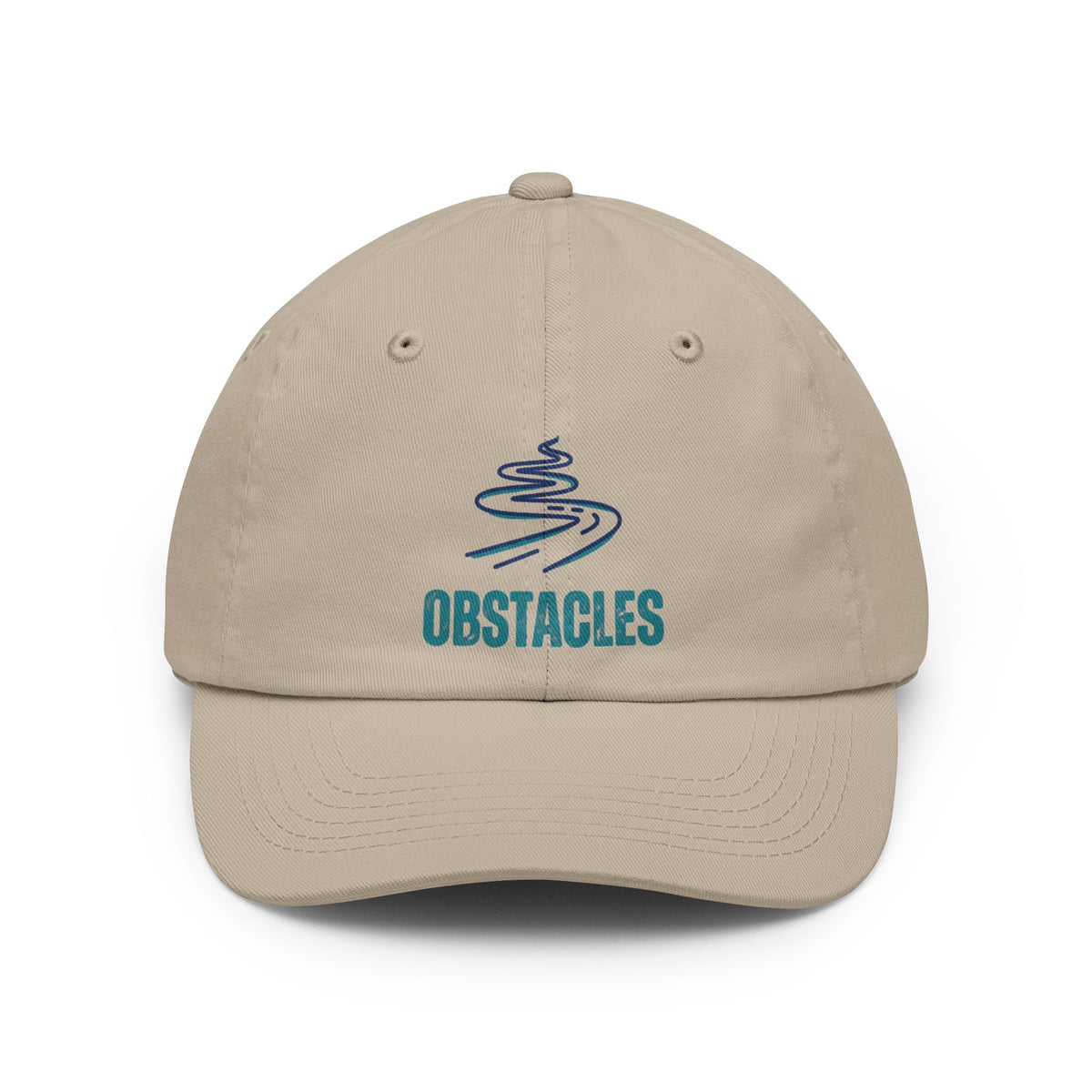 Color: Stone | Life Is The Obstacles Dad Hat — Graphic