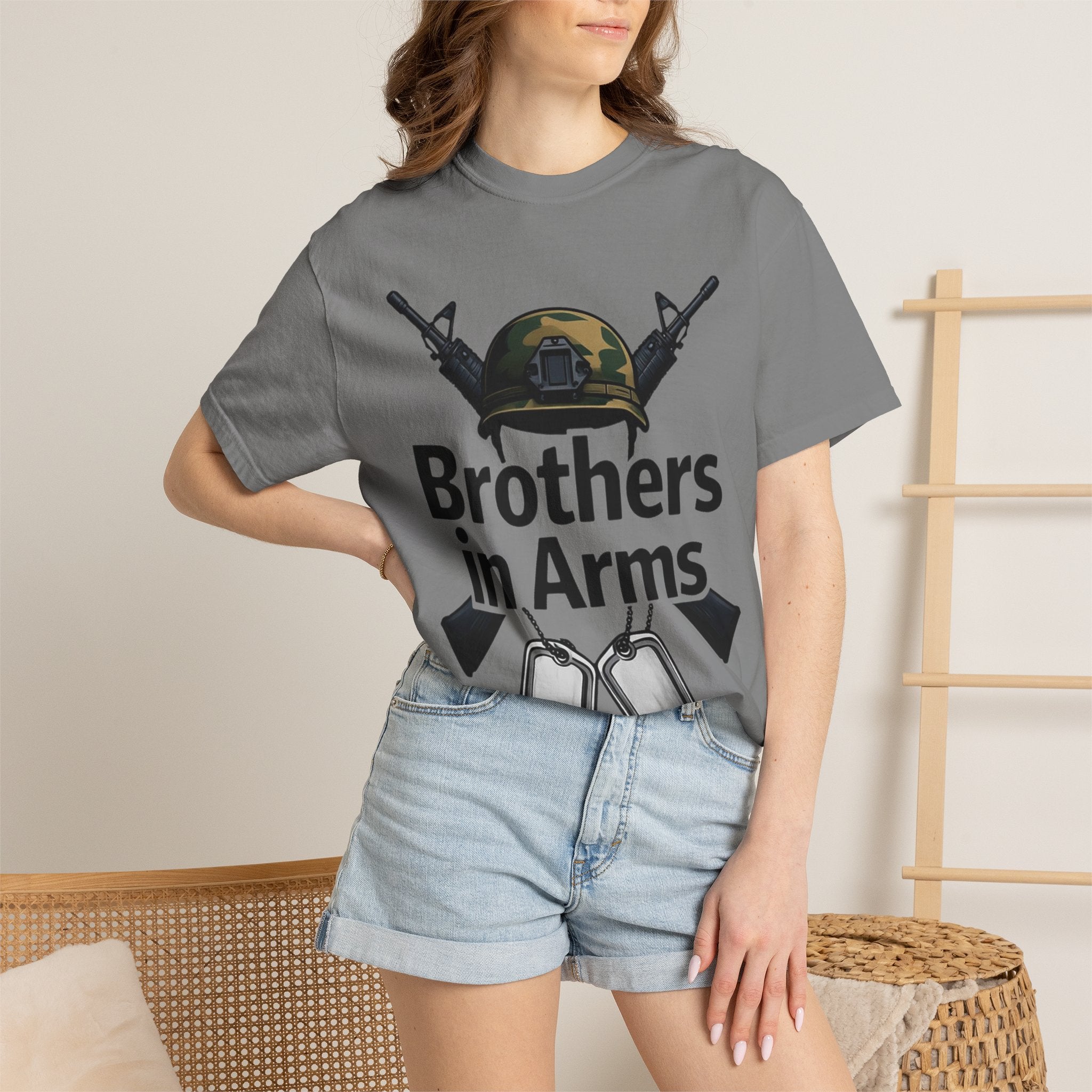 "Brothers in Arms" Unisex Garment-Dyed T-shirt