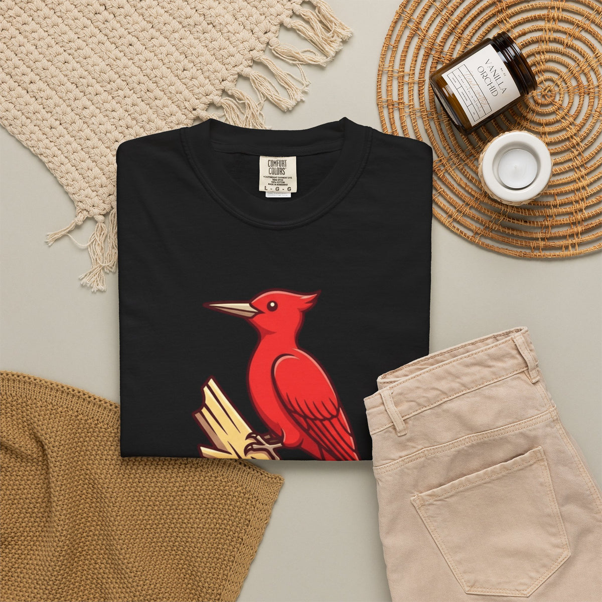 "Look At That Big Red Pecker" Unisex Garment-Dyed Tee