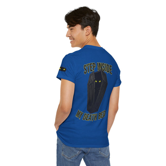 Color: Royal | Step Inside My Death Bed Premium Graphic Tee