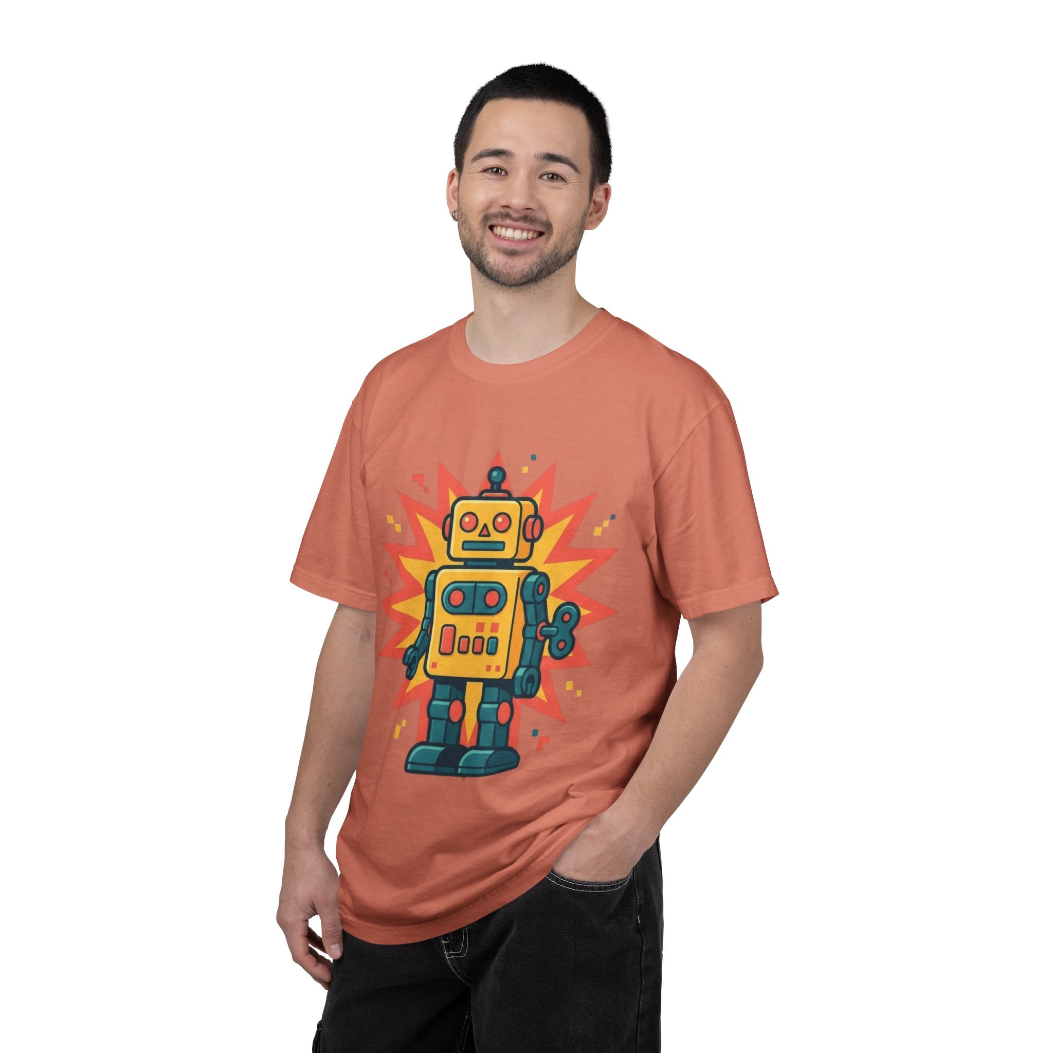 "Toy Robot" Unisex Garment-Dyed Tee