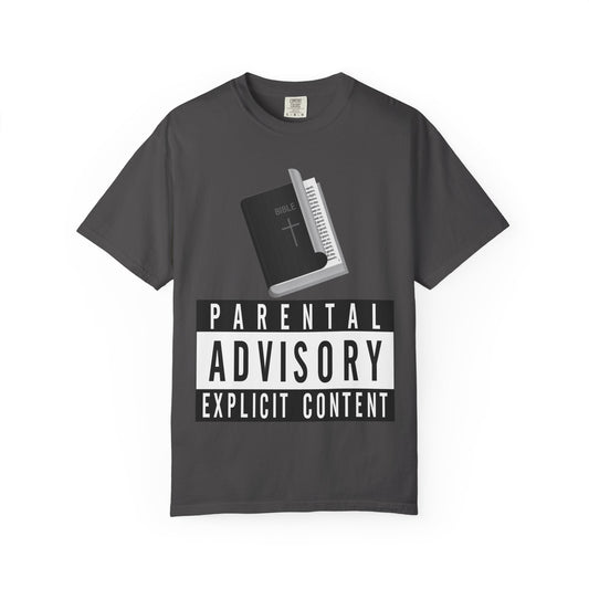 "Rated R for Religious" Unisex Garment-Dyed T-shirt