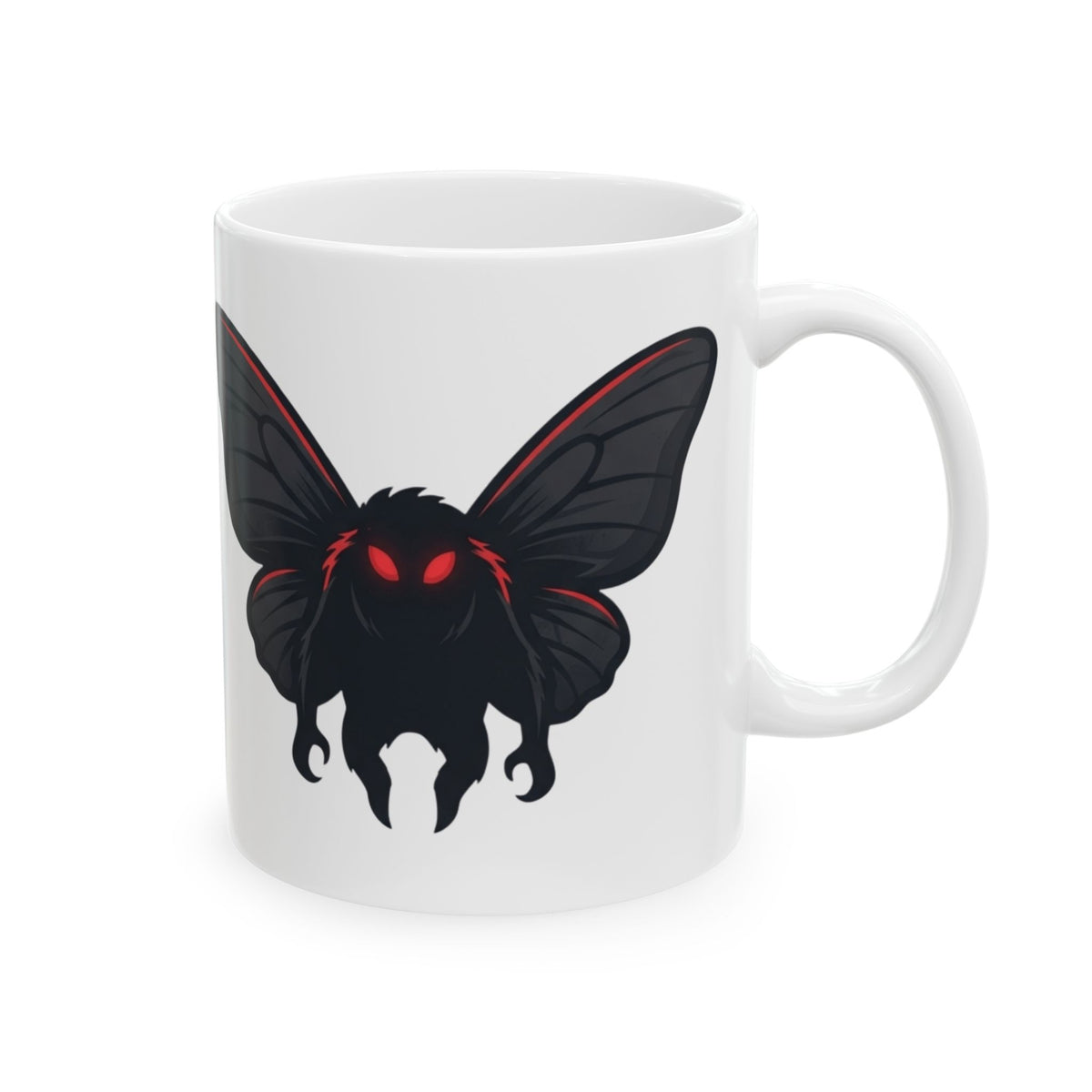 "Mothman (West Virginia, USA)" White Ceramic Mug — Graphic