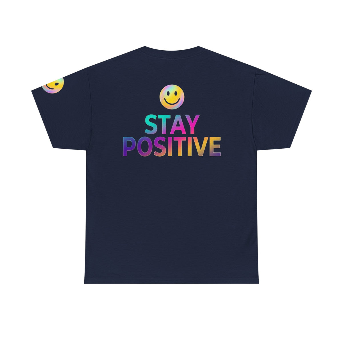 Color: Navy | Stay Positive Premium Graphic Tee