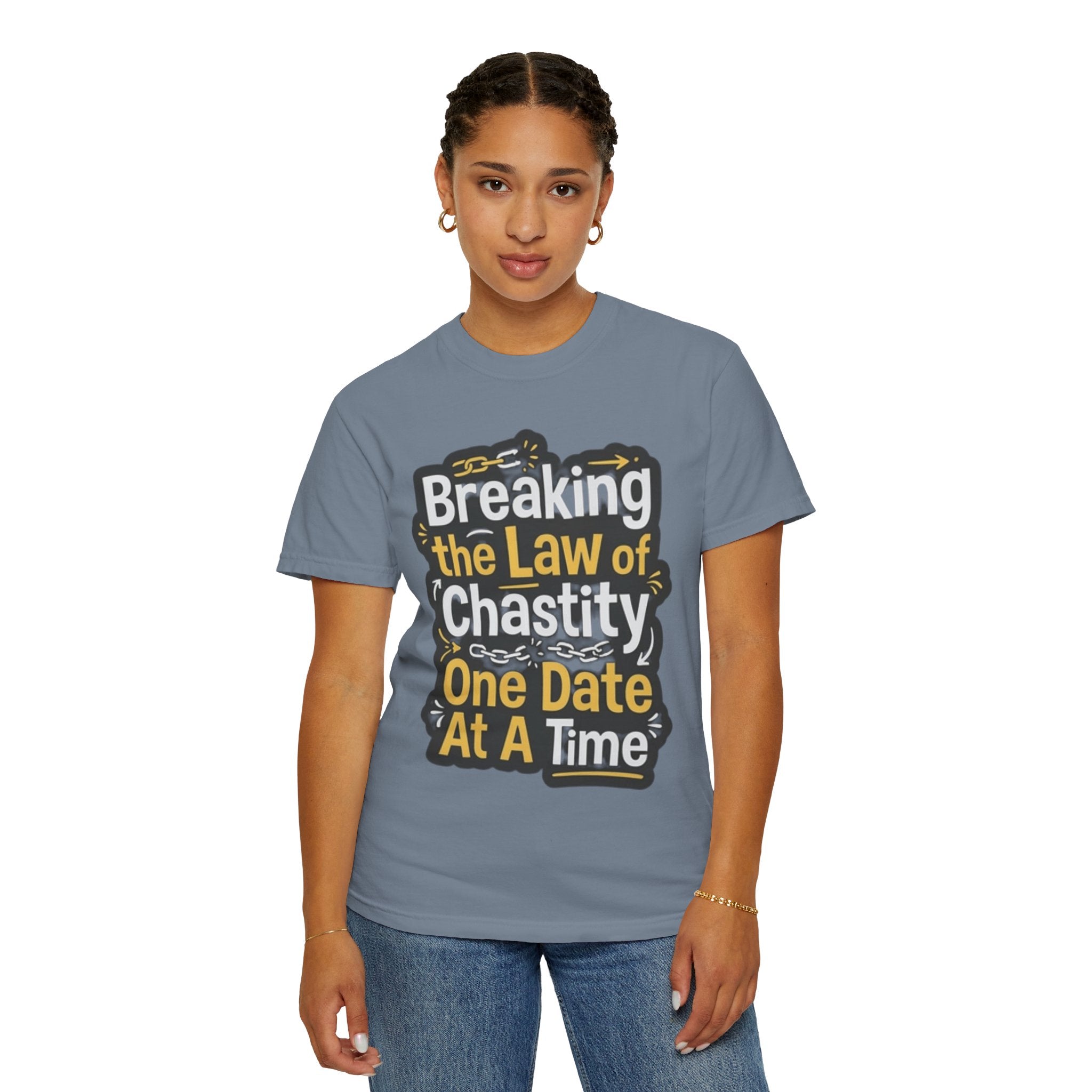 "Breaking the Law of Chastity" Unisex Garment-Dyed Tee