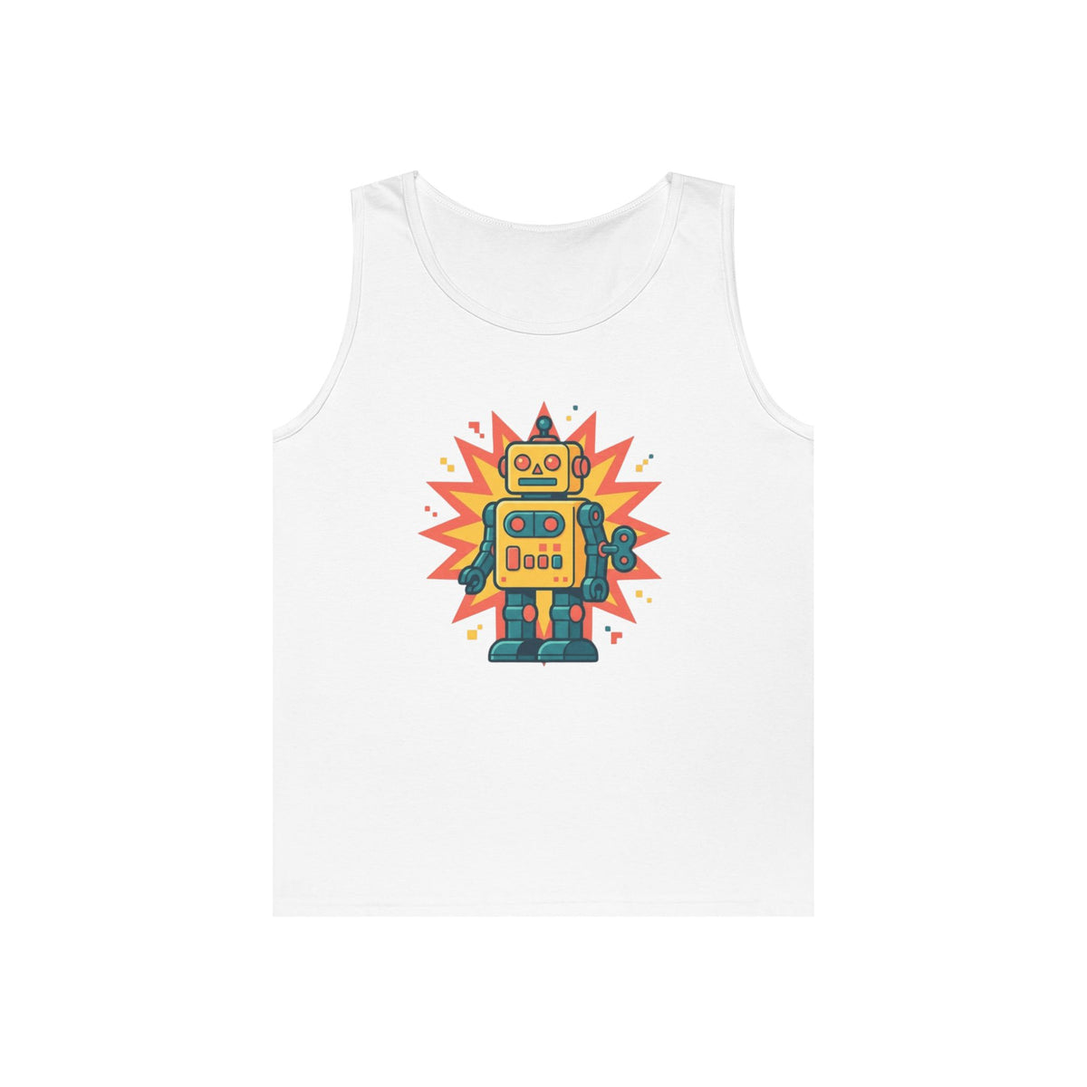 Color: White | Toy Robot Tank Top