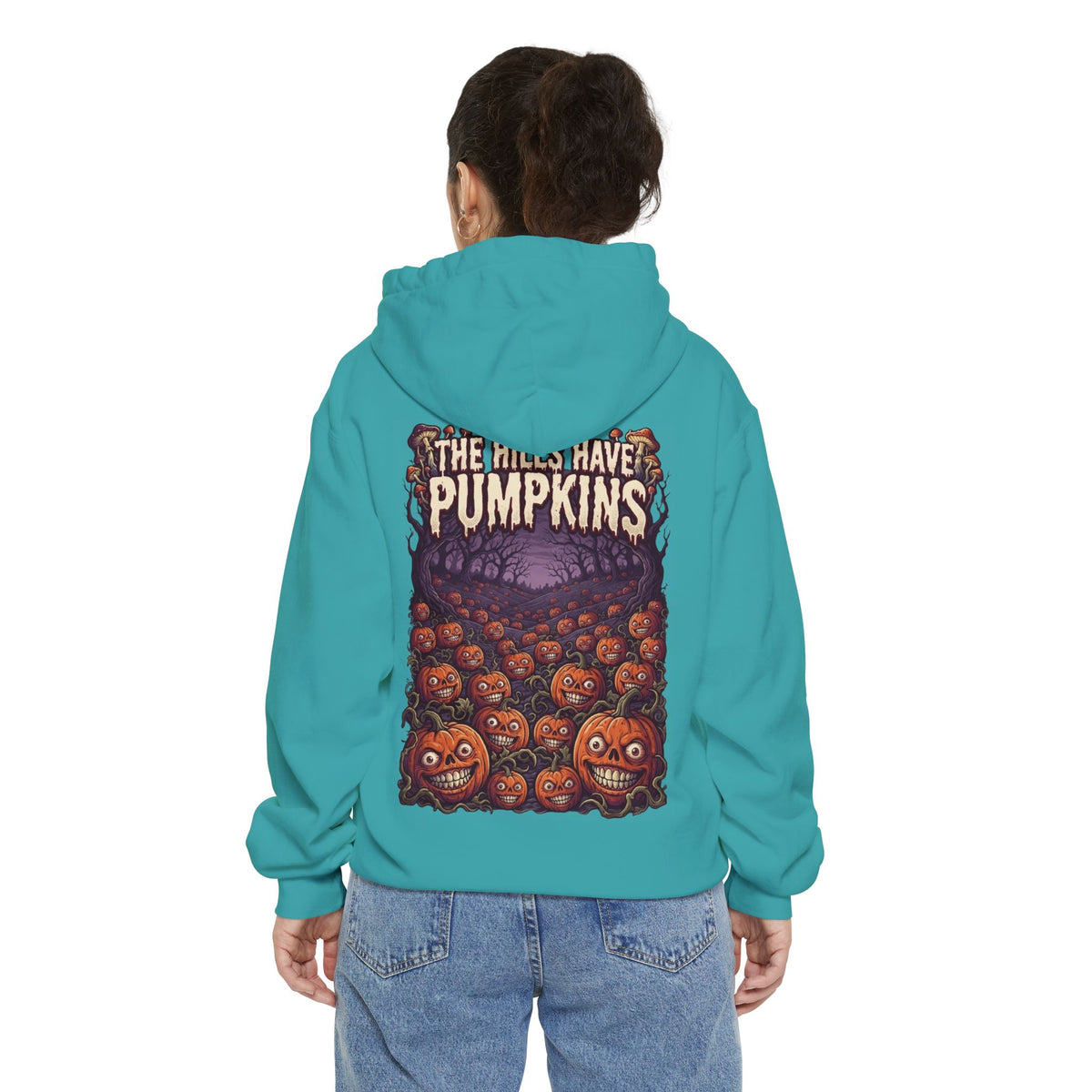 Color: Seafoam | The Hills Have Pumpkins Garment-Dyed Hoodie