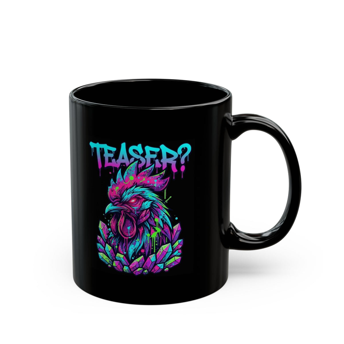 "Cock Teaser" Black Ceramic Mug