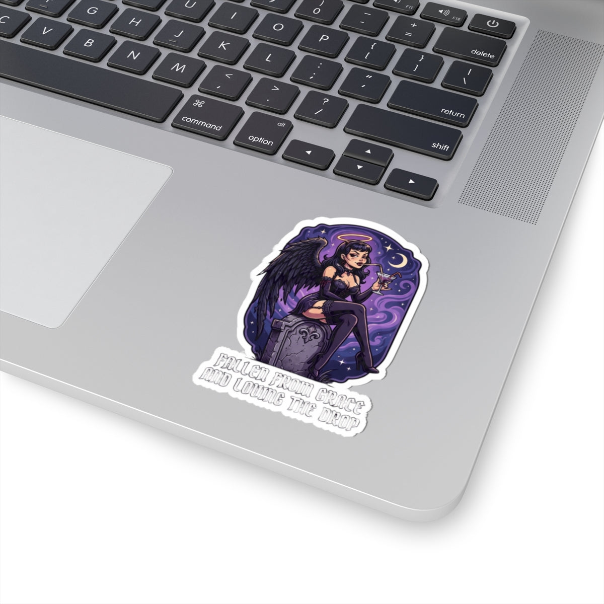 "Fallen From Grace and Loving the Drop" Sticker — Main