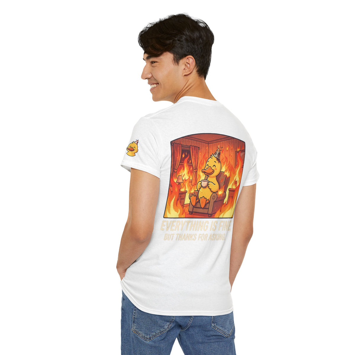 Color: White | Everything Is Okay Premium Graphic Tee