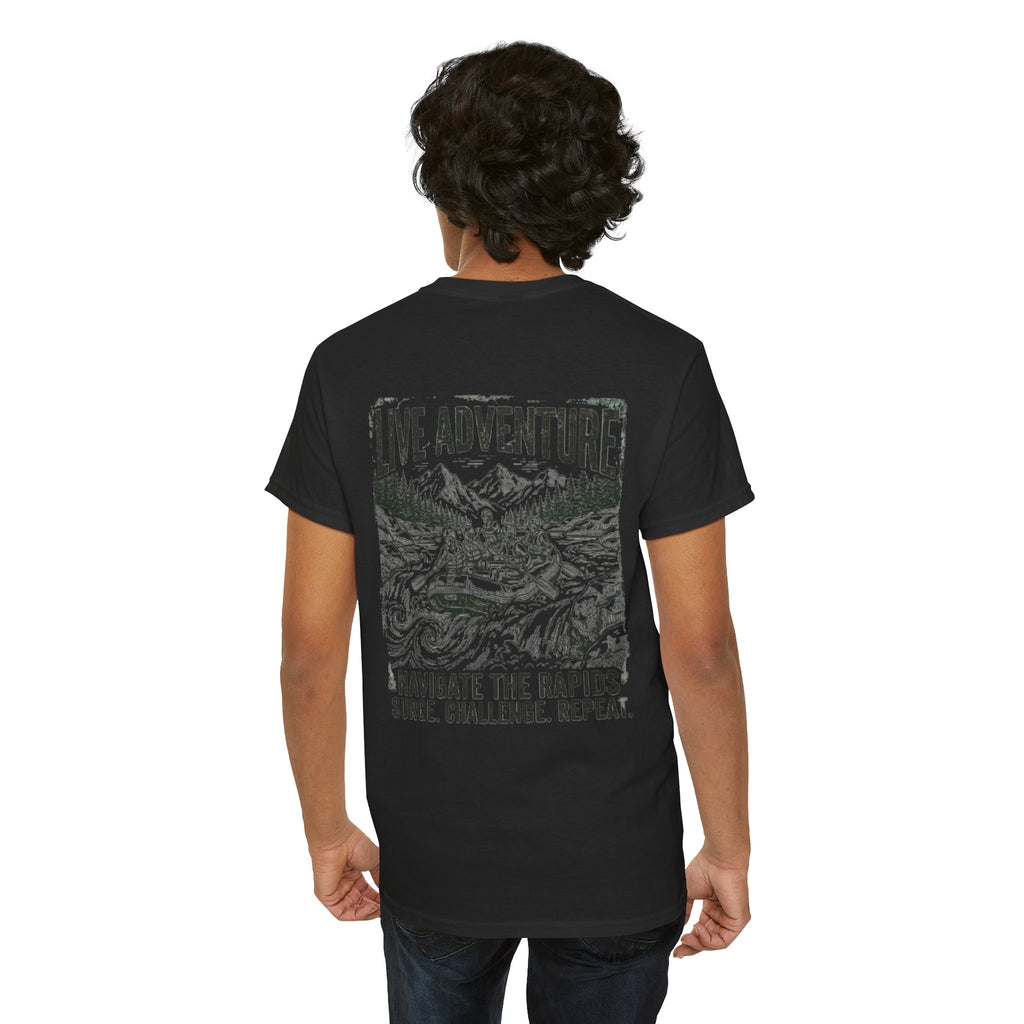 "Live Adventure - Rafting" Premium Graphic Tee