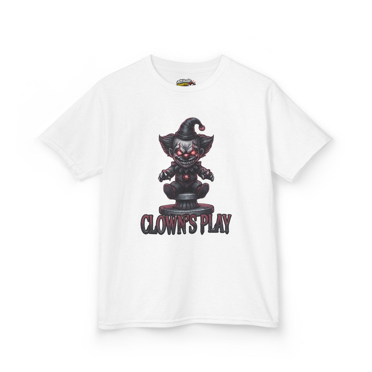 Color: White | Clown Play Kids Tee