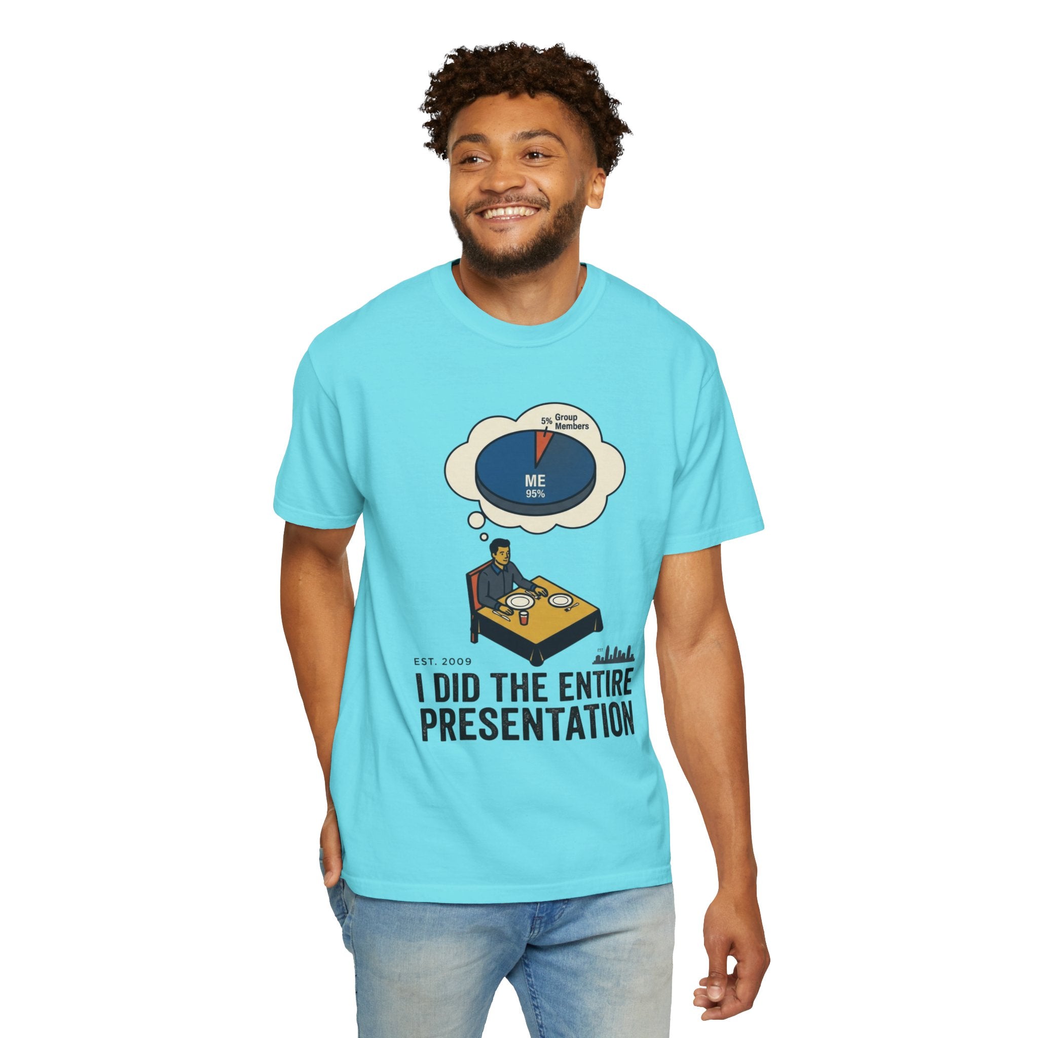 "I Did the Presentation" Unisex Garment-Dyed Tee