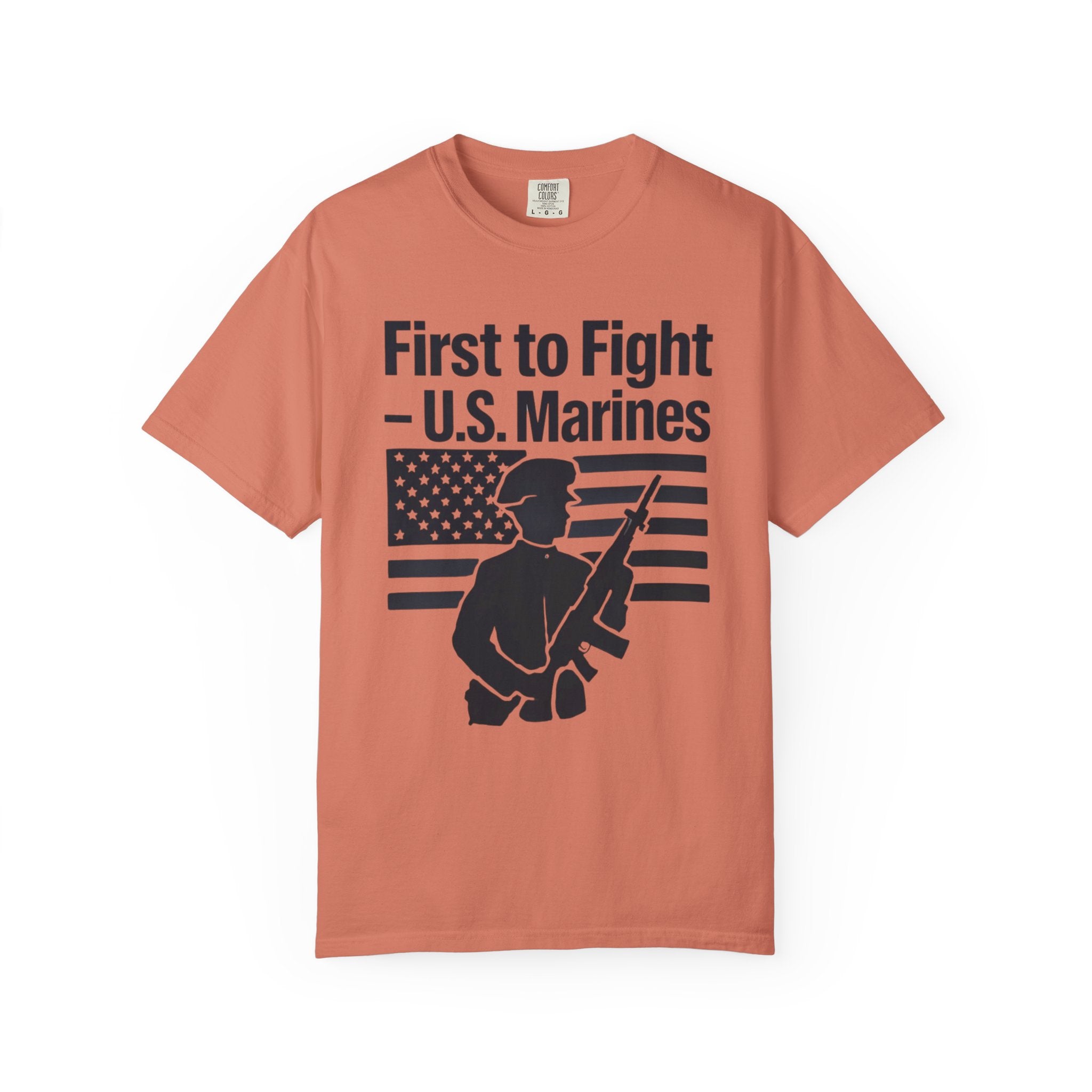 "First to Fight" Unisex Garment-Dyed T-shirt