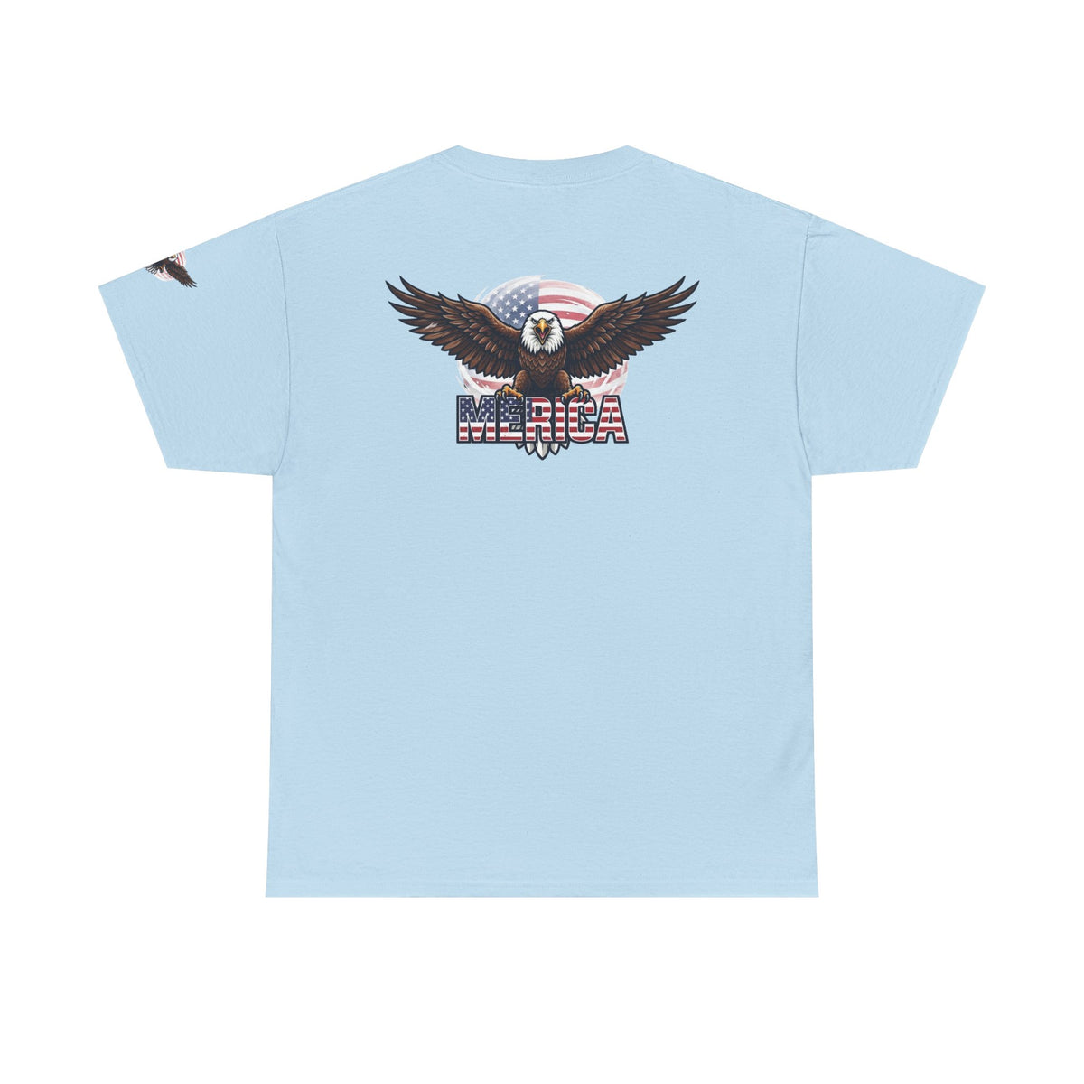 Color: Light Blue | Merica Premium Graphic Tee