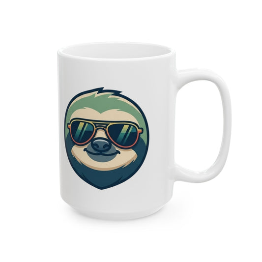 "Sloth Credible" White Ceramic Mug — Graphic