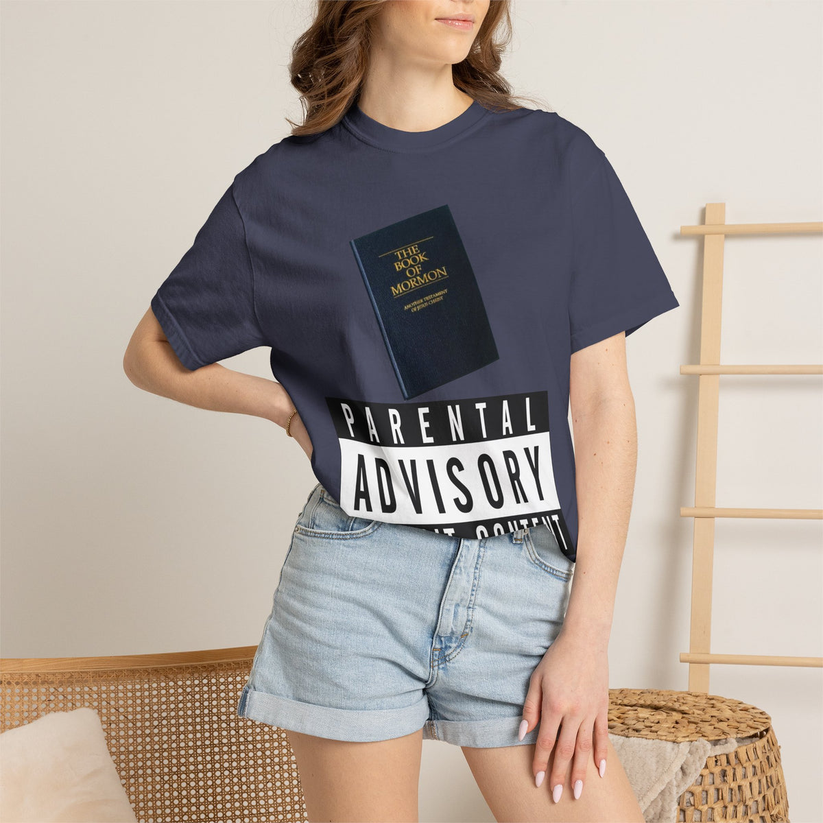Color: Denim | Another Testament... of Chaos Unisex Garment-Dyed T-shirt